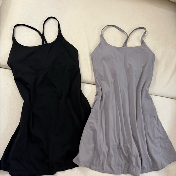 Black and Gray Strappy Dresses - Picture 1 of 1
